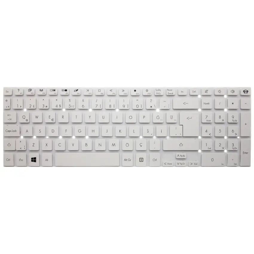 Packard Bell LS11, LS11-HR, LS11SB, LS11SB Notebook Klavye (Beyaz TR)