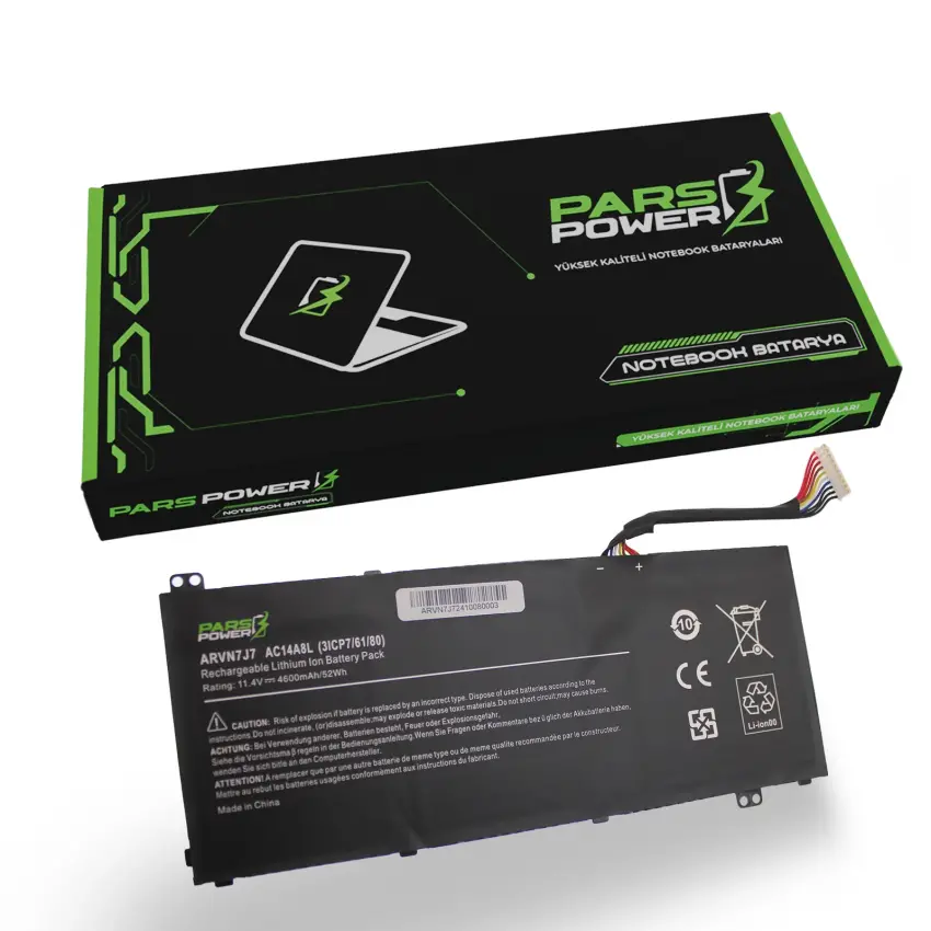 Acer VN7-791G-57BP, VX5-591G-78TL Batarya - Pil (Pars Power)