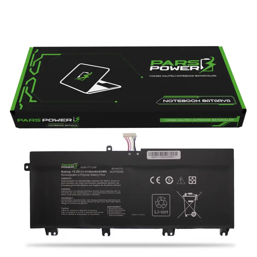 Asus ASN1711JW Batarya - Pil (Pars Power)