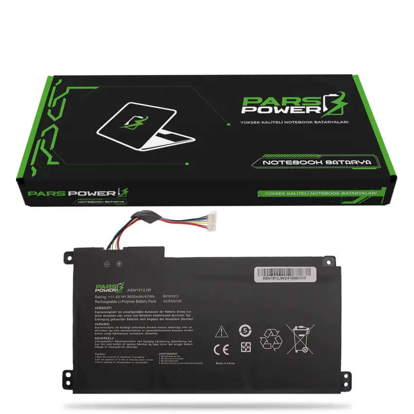 Asus ASN1912JW Batarya - Pil (Pars Power)