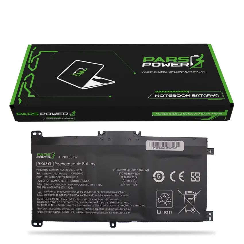 HP Pavilion x360 HSTNN-UB7G, 916366-541 Batarya - Pil (Pars Power)