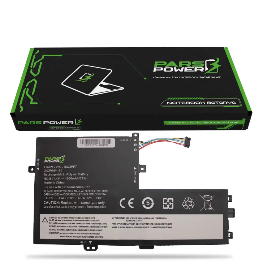 Lenovo IdeaPad 5B10T09096, 5B10T09097 Batarya - Pil (Pars Power)