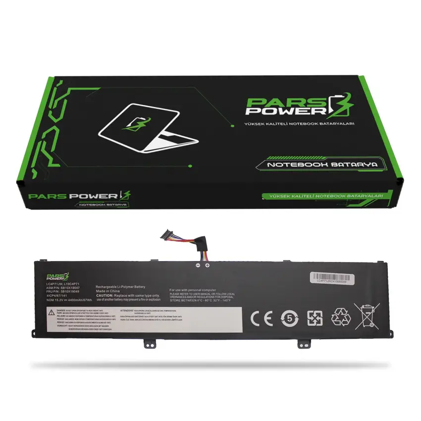 Lenovo ThinkPad P1 Gen 3 20TH Batarya - Pil (Pars Power)