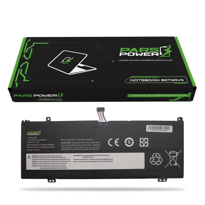 Lenovo ThinkBook 20R900BXTX, 20R900BYTX Batarya - Pil (Pars Power)