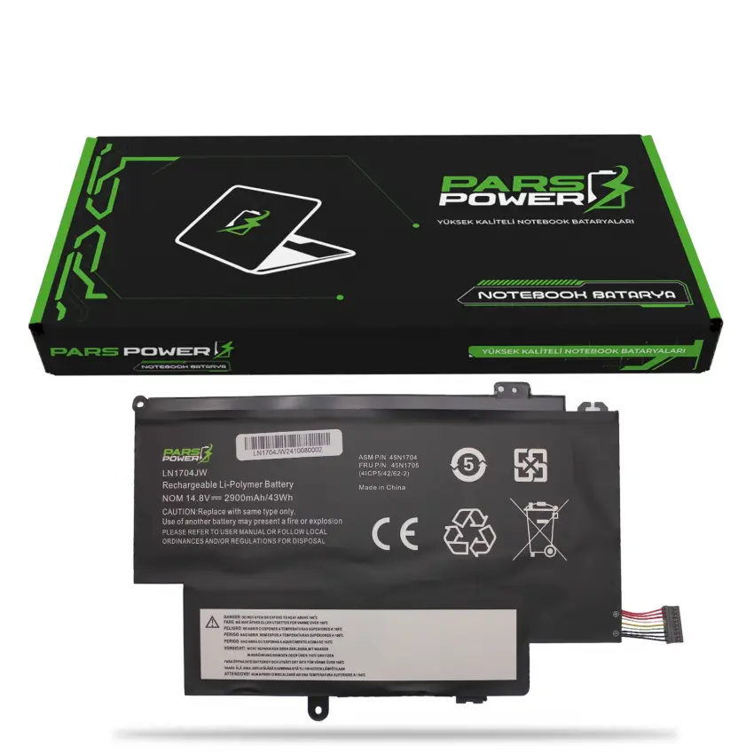 Lenovo ThinkPad Yoga 12 20DK, 20DL Batarya - Pil (Pars Power)