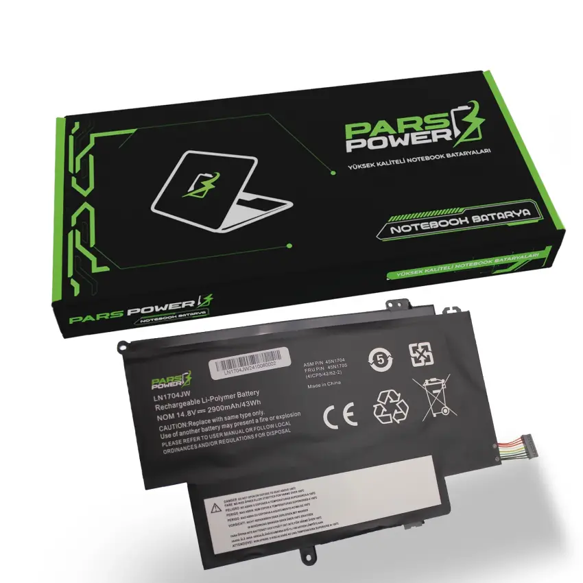 Lenovo ThinkPad 45N1707, 45N1706 Batarya - Pil (Pars Power)
