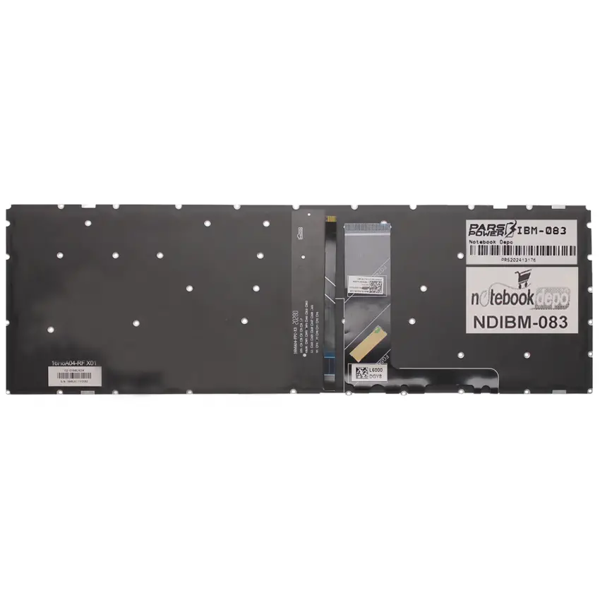 Lenovo V15-IIL 82C500QTTX, 82C500R0TX Klavye Mavi Işıklı (Siyah TR)