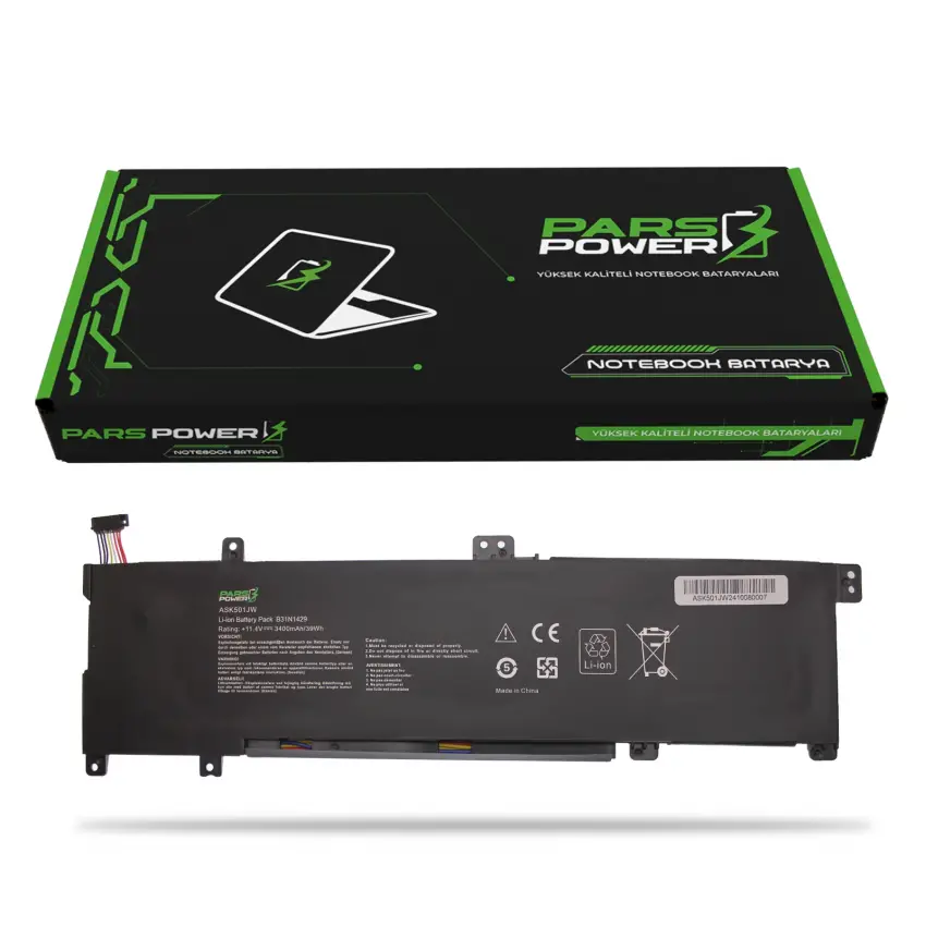 Asus ASK501JW Batarya - Pil (Pars Power)