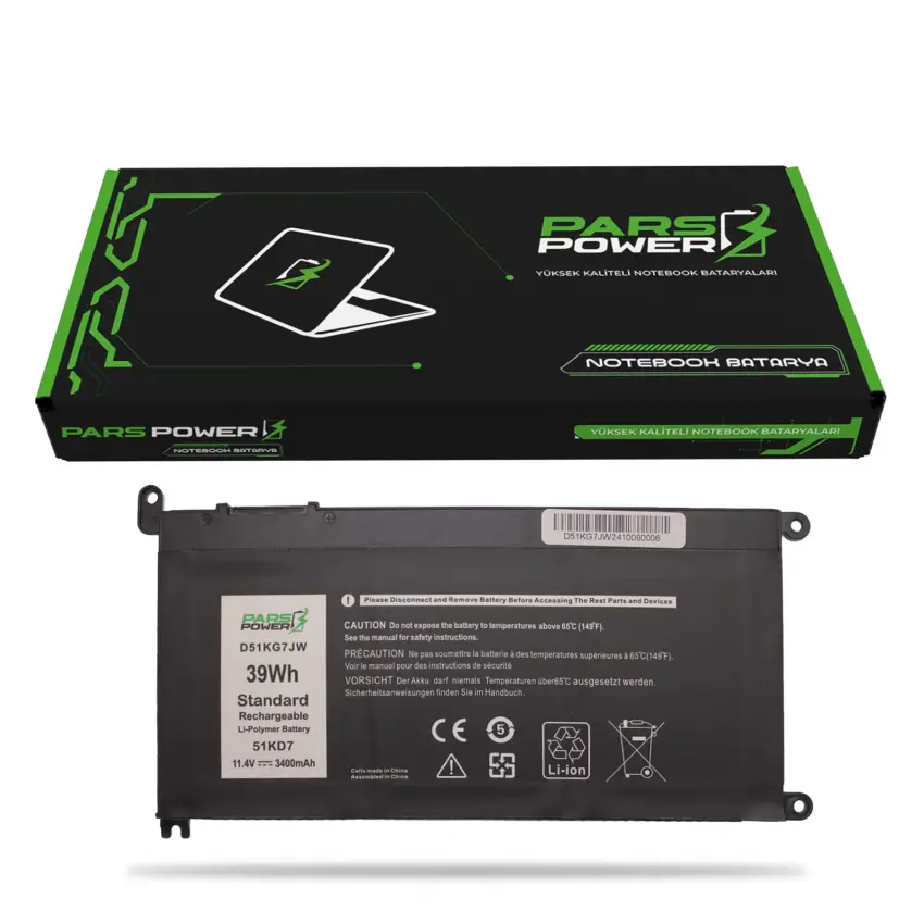 Dell Chromebook 11 3180 2-in-1 Batarya - Pil (Pars Power)