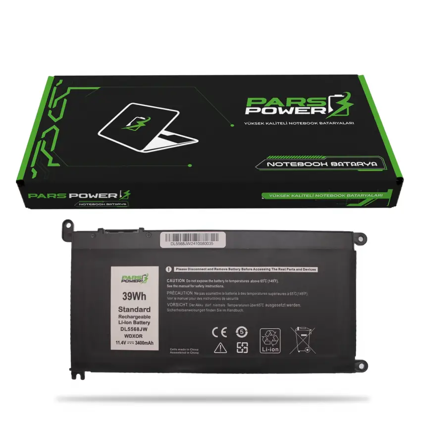 Dell Latitude 3300 P95G, P95G001 Batarya - Pil (Pars Power)
