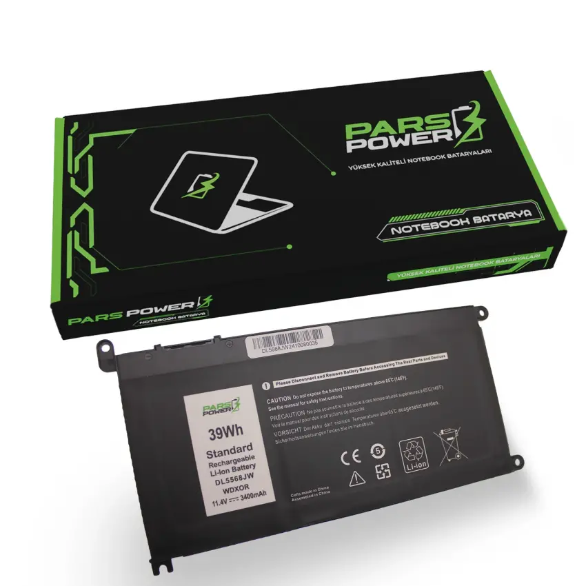 Dell Inspiron P75F006, P75F008 Batarya - Pil (Pars Power)