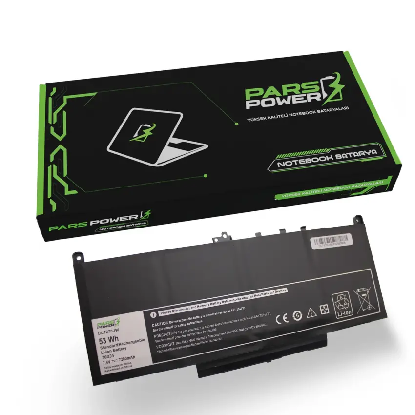 DELL E7470 14 E7470 Serisi P61G Batarya - Pil (Pars Power)