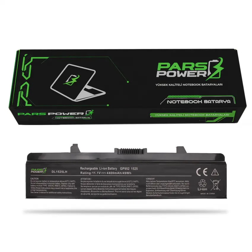 Dell XR697, Y823G, UR18500H, UR18650F Notebook Batarya - Pil (Pars Power)