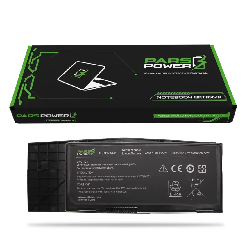 Dell Alienware AW17-TN8B82D512W321N Notebook Batarya - Pil (Pars Power)