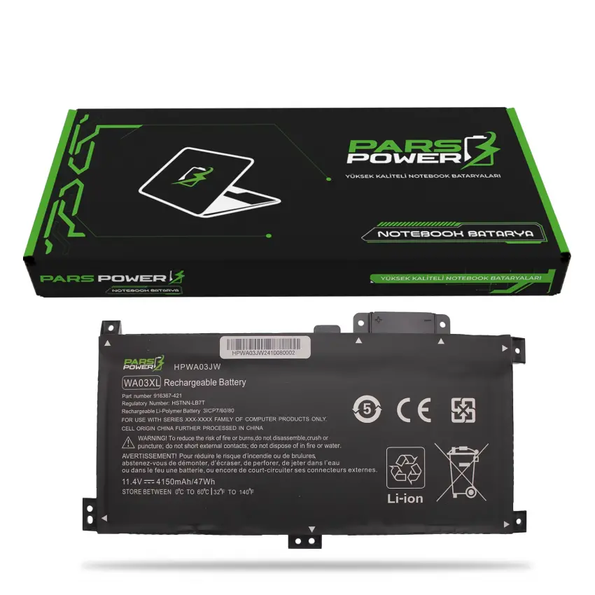 HP Pavilion X360 15-BR, 15-BR0XX Batarya - Pil (Pars Power)
