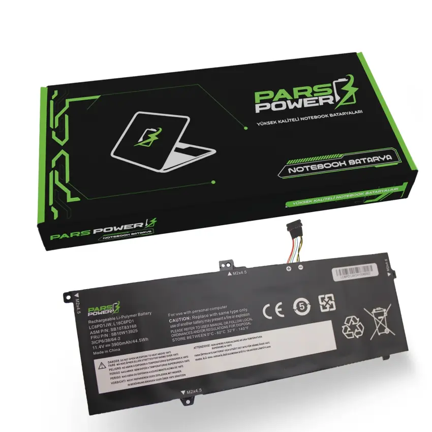 Lenovo ThinkPad 5B10W13926, 5B10W51841 Batarya - Pil (Pars Power)