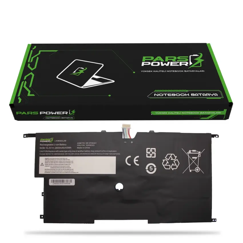 Lenovo ThinkPad X1 Carbon 3 20BS003UTX Batarya - Pil (Pars Power)