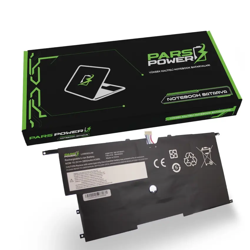 Lenovo ThinkPad X1 Carbon 3 20BS0069TX Batarya - Pil (Pars Power)