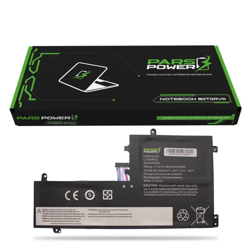 Lenovo Legion L17C3PG2, 3ICP6/55/90 Batarya - Pil (Pars Power)