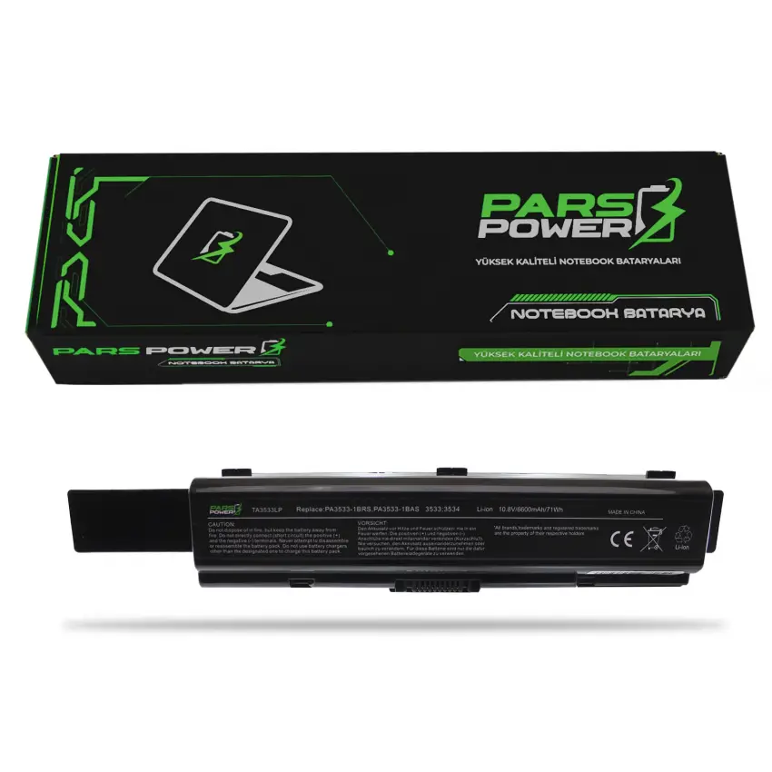 Toshiba PA3533U-1BAS, PA3533U-1BRS Notebook Batarya - Pil (Pars Power)