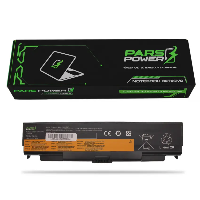 Lenovo ThinkPad W540, W541 Serisi Batarya - Pil (Pars Power)
