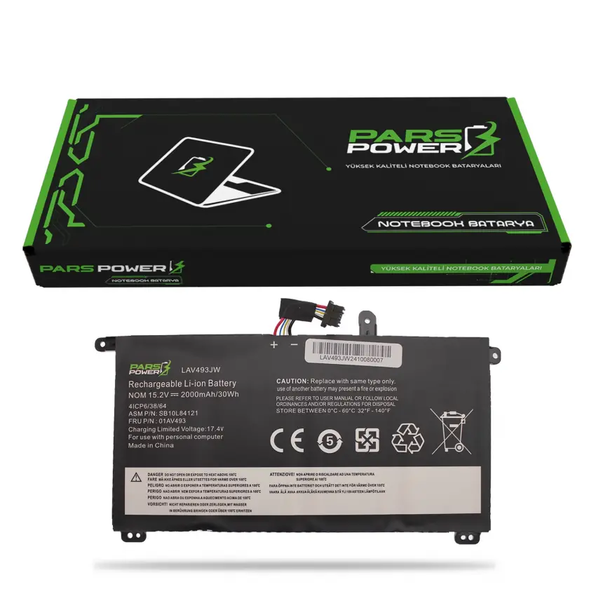 Lenovo ThinkPad LAV493JW Batarya - Pil (Pars Power)