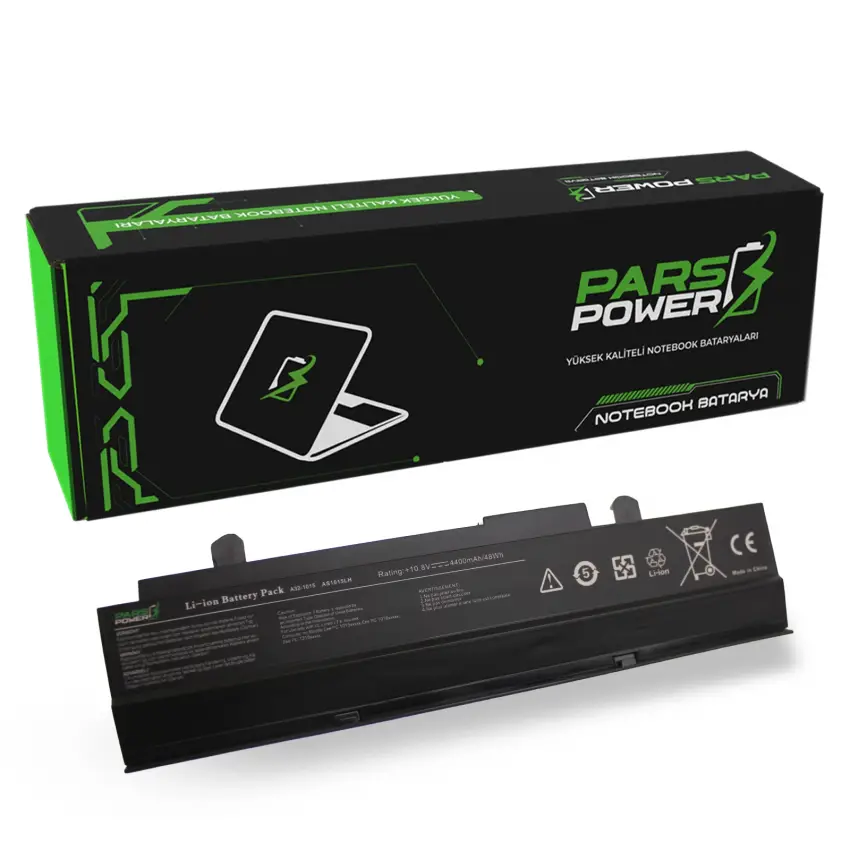 Asus Eee Pc 1215N-SIV039M, 1215N-SIV131M Notebook Batarya - Pil (Pars Power)