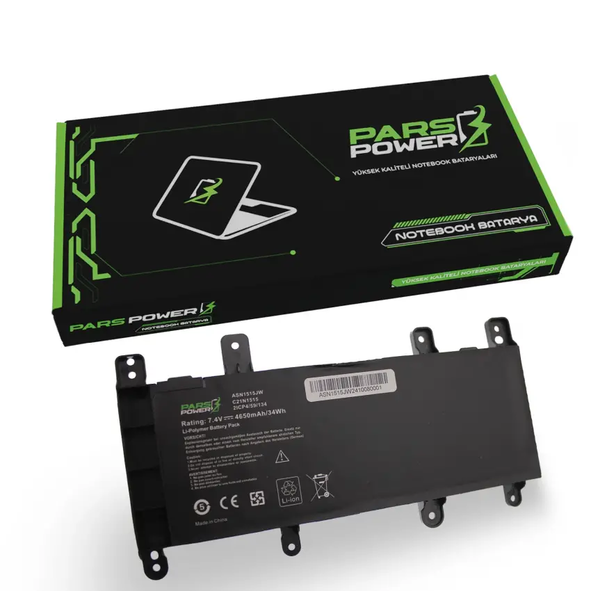 Asus ASN1515JW Batarya - Pil (Pars Power)