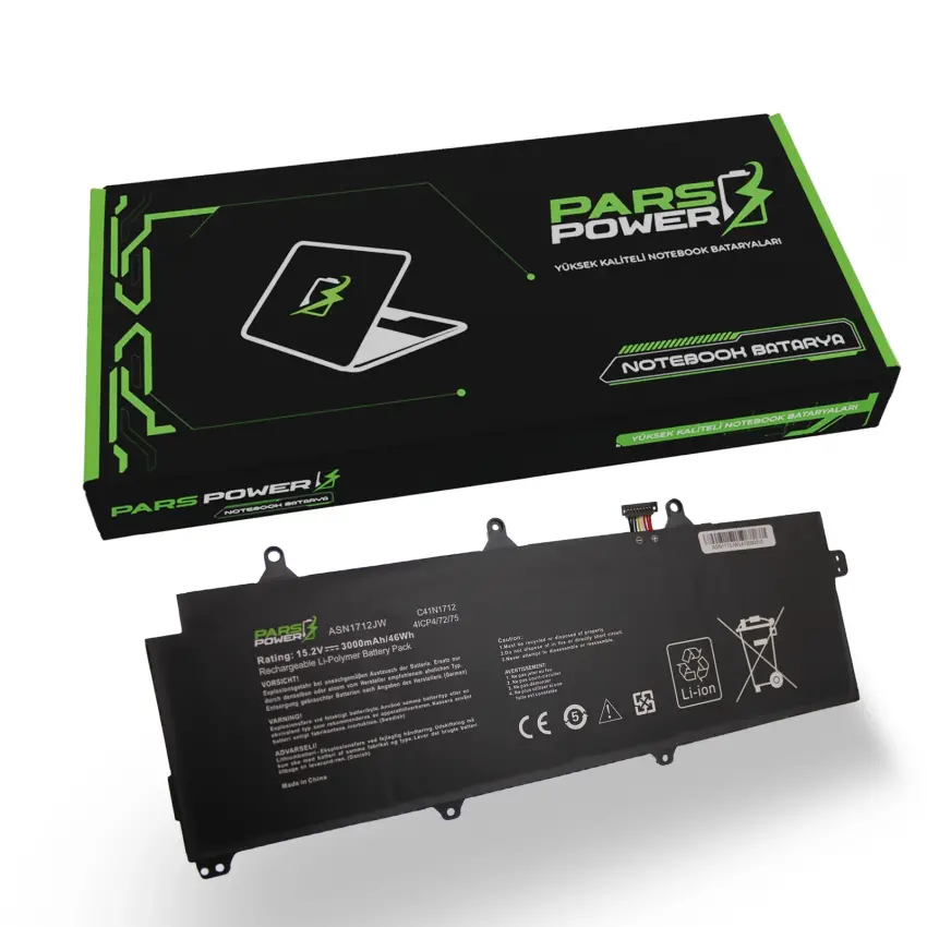 Asus ROG Zephyrus C41N1712 0B200-02380200 Batarya - Pil (Pars Power)