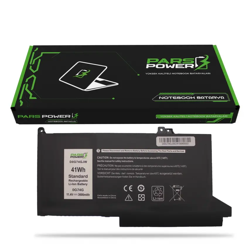 Dell Latitude 5VC2M, 829MX Batarya - Pil (Pars Power)