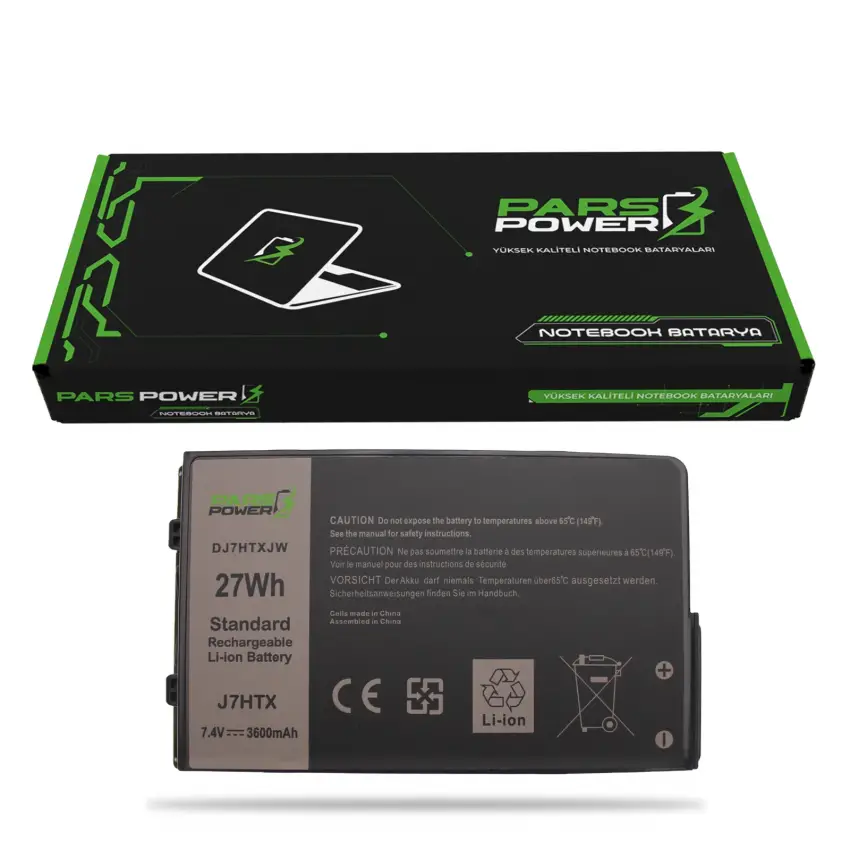 Dell Latitude 7212 Rugged Extreme Batarya - Pil (Pars Power)