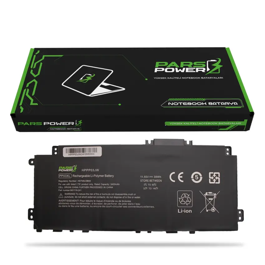 Hp Pavilion PV03043XL, PV03043XL-P Batarya - Pil (Pars Power)