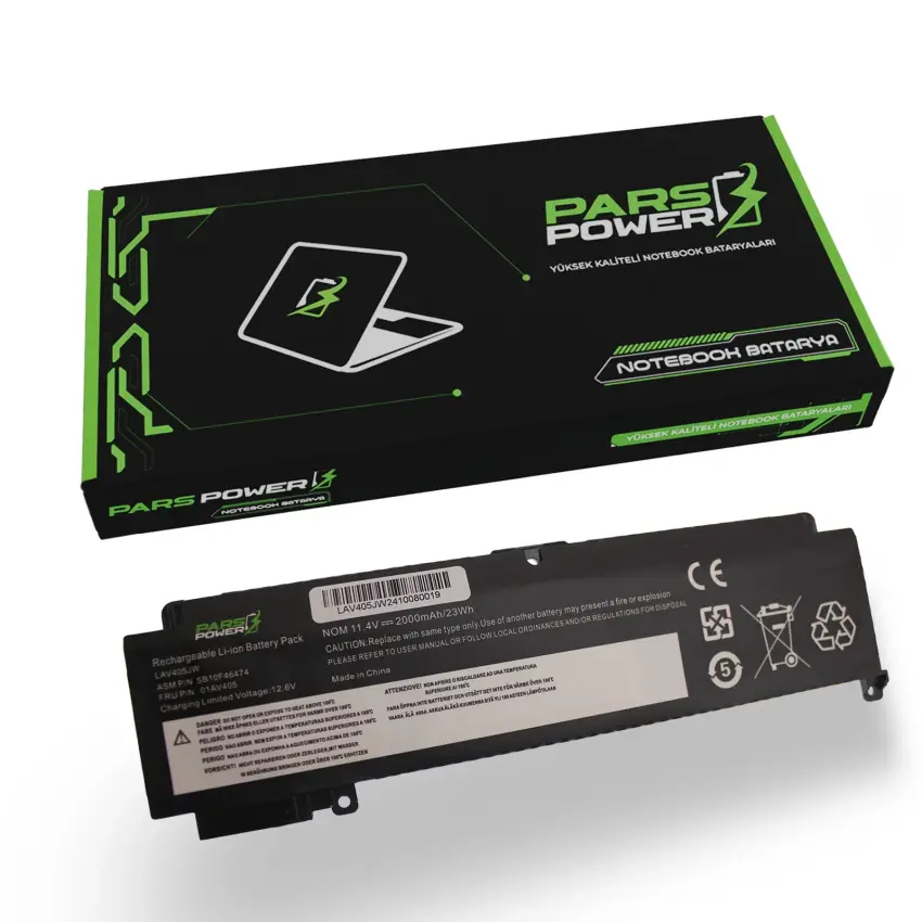Lenovo ThinkPad 01AV408, 01AV462 Batarya - Pil (Pars Power)