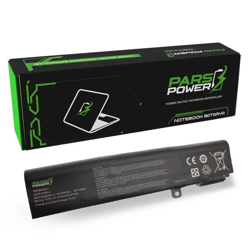 Msi GE75, GF62, GF72 Batarya - Pil (Pars Power)
