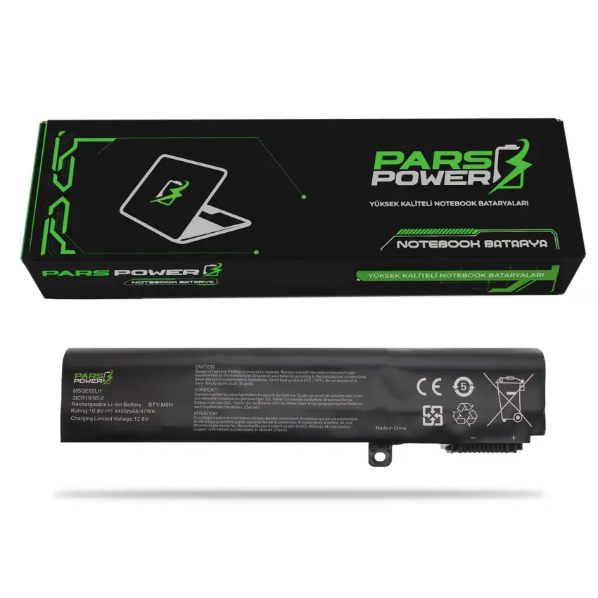 Msi GE75, GF62, GF72 Batarya - Pil (Pars Power)
