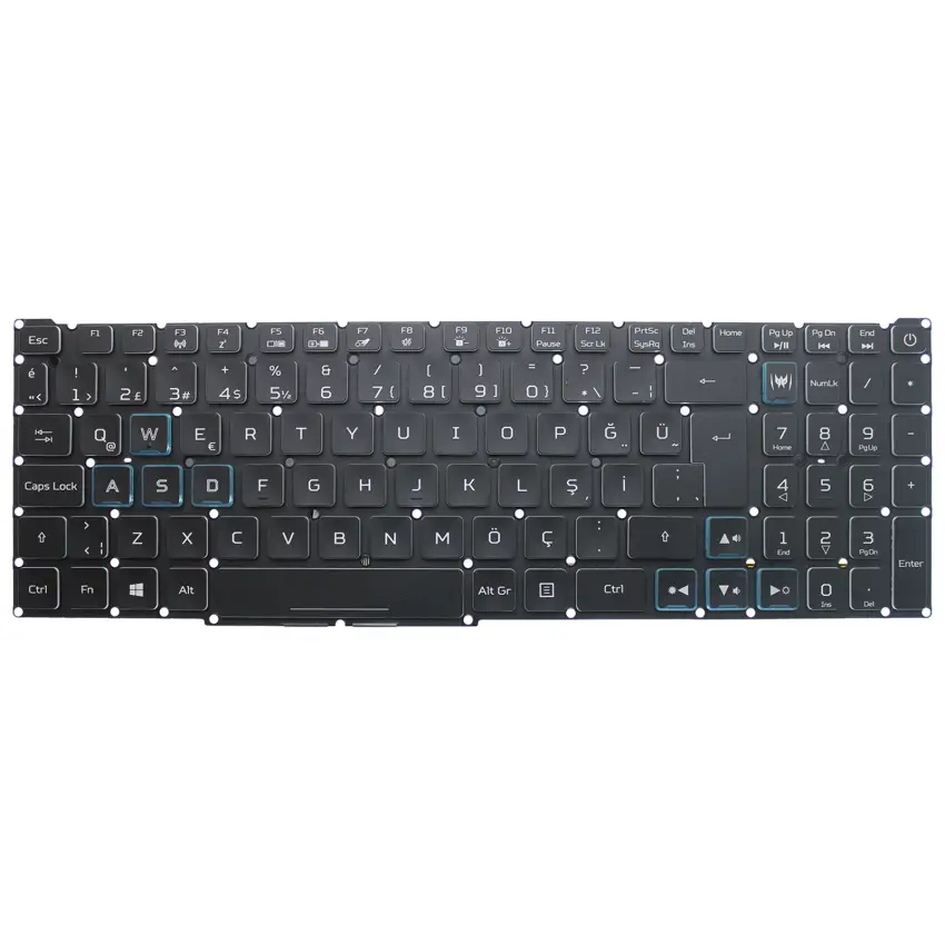 Acer Predator Helios 300 PH317-54-754T Klavye Işıklı (Siyah TR)
