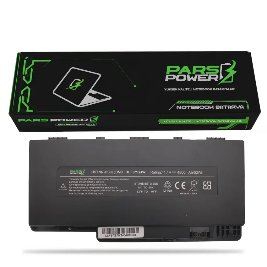 Hp Pavilion DM3, DM3-1000, DM3-1001 Batarya - Pil (Pars Power)
