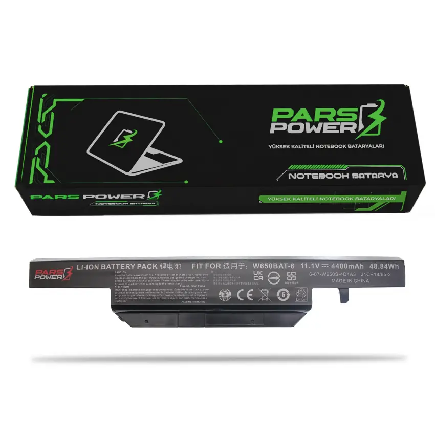 Victor W650BAT-6 Notebook Batarya - Pil (Pars Power)