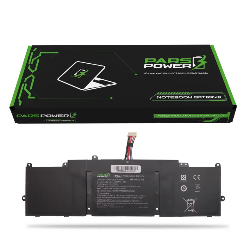 HP Stream ME03, HSTNN-LB6O Batarya - Pil (Pars Power)