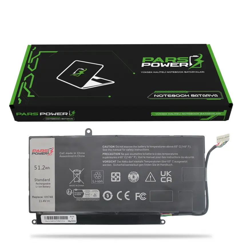 Dell Vostro V5460R, V5470R, V5480R Batarya - Pil (Pars Power)
