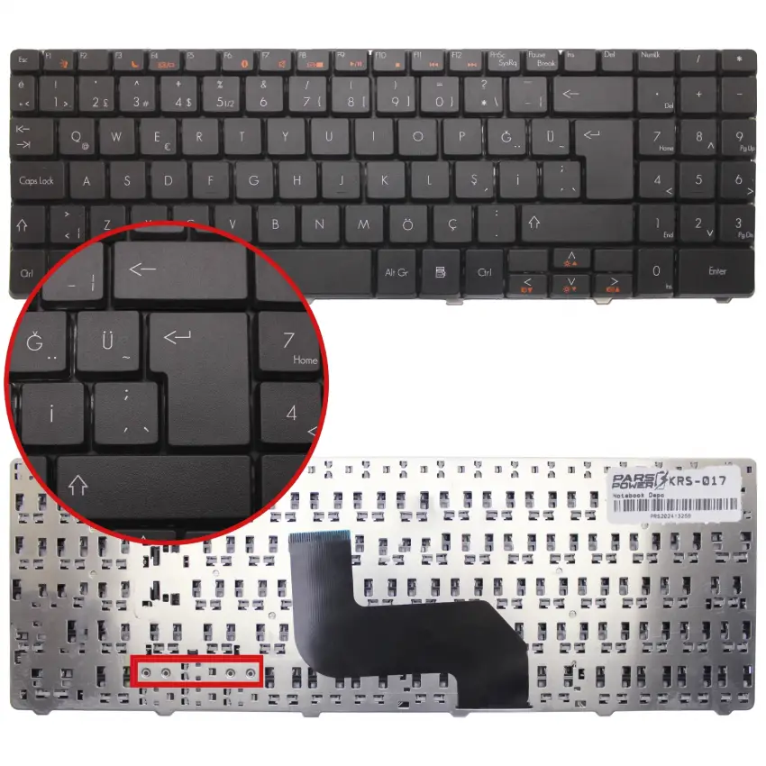 Gateway NV42 Notebook Klavyesi (Siyah Tr)