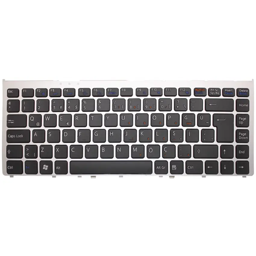 Sony Vaio VGN-FW5MTF, VGN-FW5ZRF, VGN-FW5ZTF Notebook Klavye (Siyah TR)