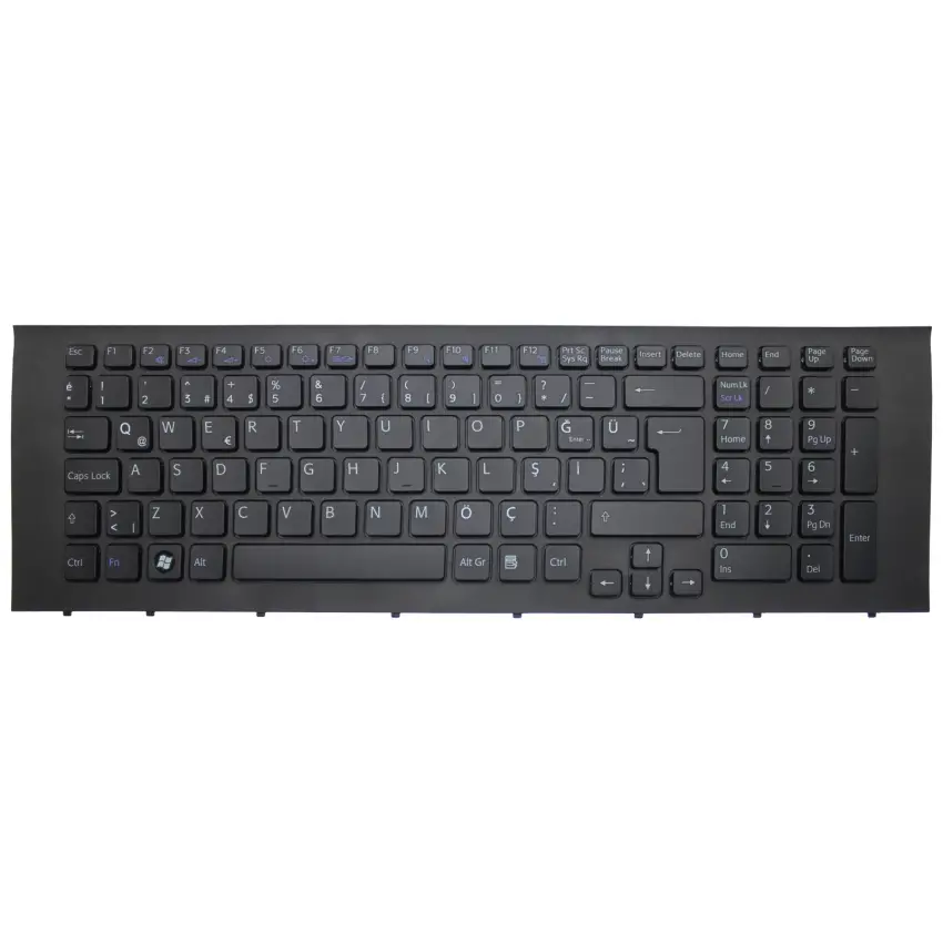 Sony Vaio PCG-91111M, PCG-91112L Notebook Klavye (Siyah TR)