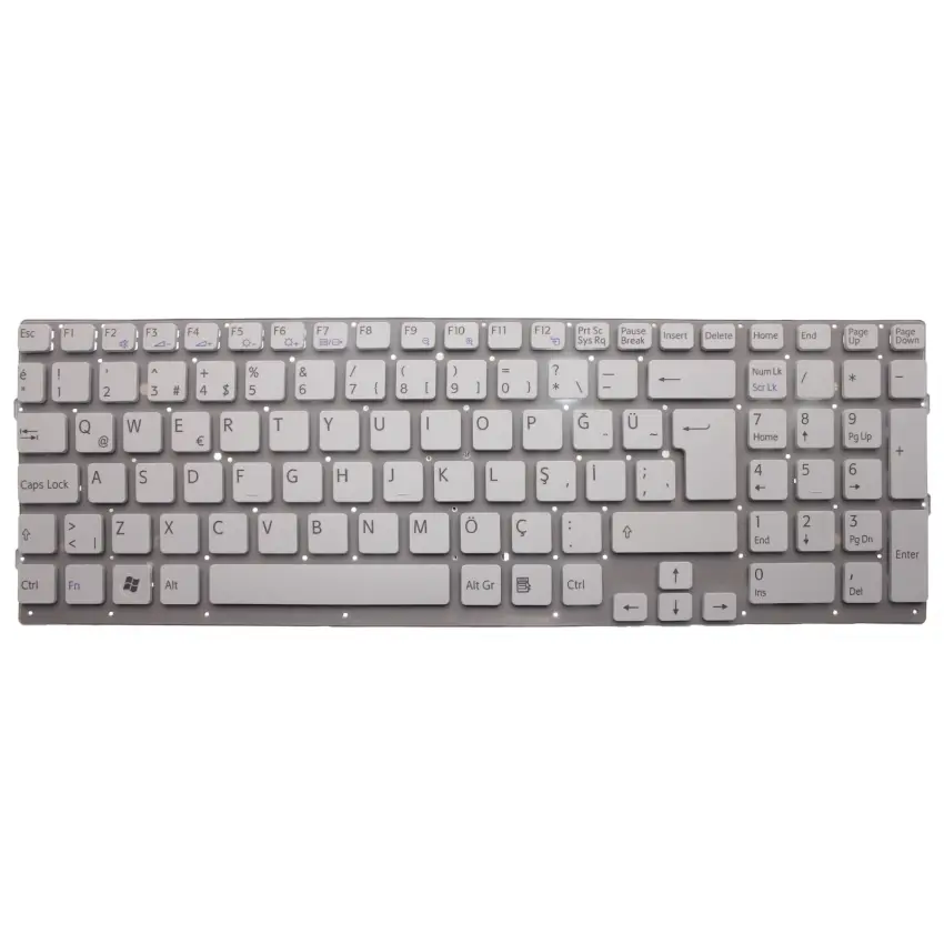 Sony Vaio VPCEB4X8E, VPCEB4Z0E, VPCEB4Z1E Notebook Klavye (Beyaz TR)