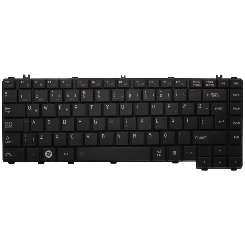 Toshiba Satellite C640, L630, L635, L635D, L730, L735 Notebook Klavye (Siyah TR)