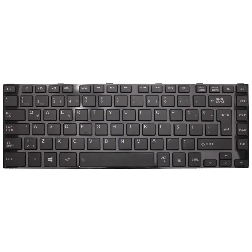 Toshiba Satellite C800, C805, C840, C845, L800, L805, L830, L840 Serisi Notebook Klavye (Siyah TR)