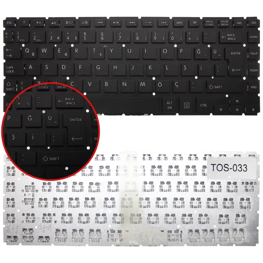 Toshiba Satellite L45DT-B Notebook Klavye (Siyah TR)