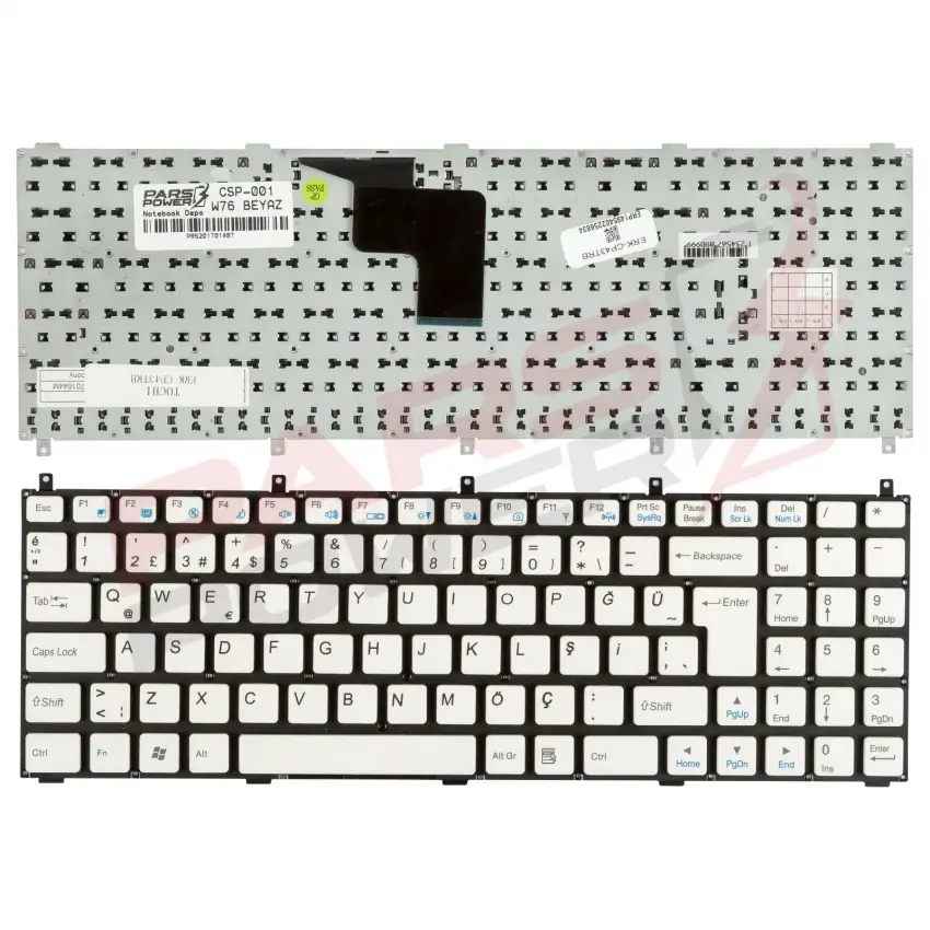 Casper 6-80-M9800-71-1 Notebook Klavye (Beyaz TR)
