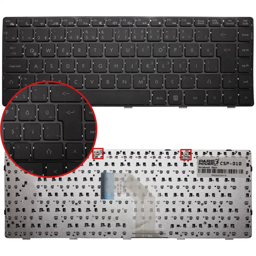 Grundig JWU Notebook Klavye (Siyah TR)