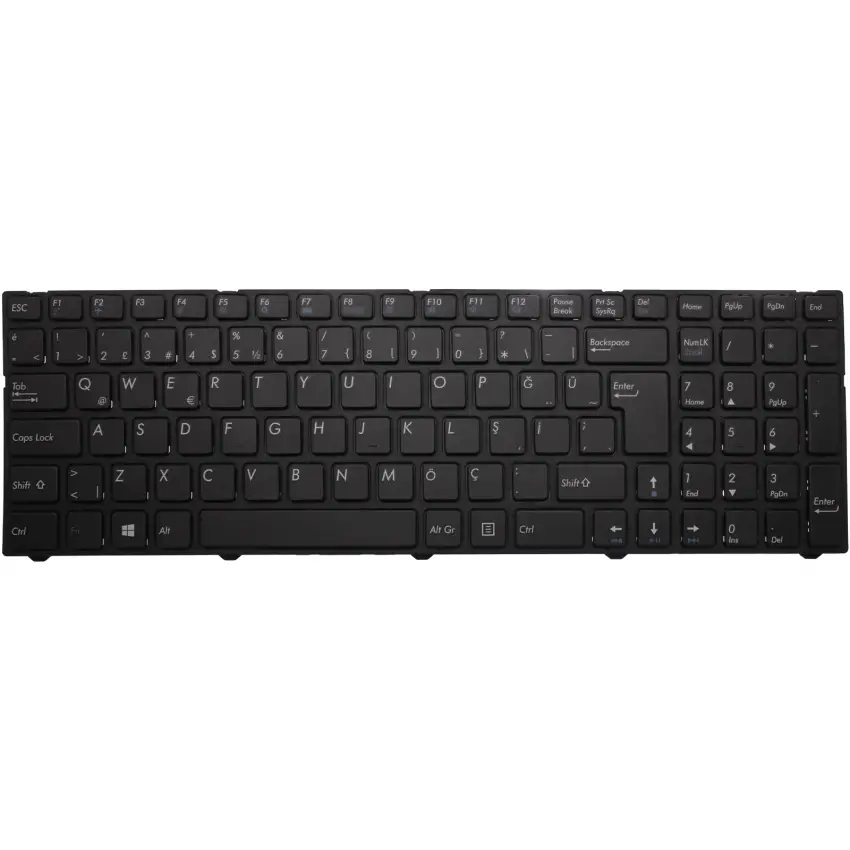 Casper CGU, CRY, CSD, CSY, C700, C710 Notebook Klavye (Siyah TR)